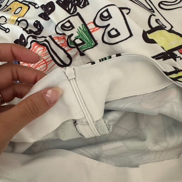 Mickey Mouse Donald Duck Scribble Space Theme Pencil Skirt Size XL (See Descrip) - Picture 4 of 13